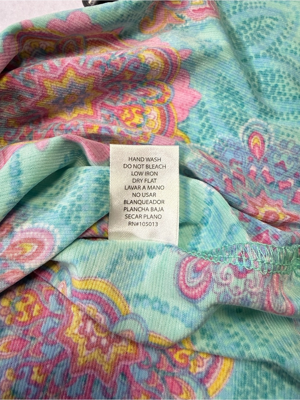 Dear Scarlett Floral Medallion Short Sleeve Blouse XL NWT - Picture 7 of 9